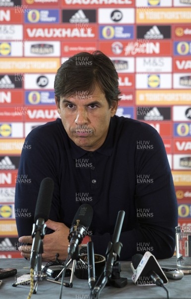 250817 - Wales Football Press Conference - Wales Manager Chris Coleman talks to the media