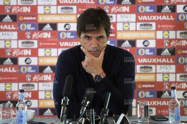 250817 - Wales Football Press Conference - Wales Manager Chris Coleman talks to the media