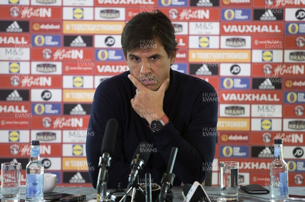 250817 - Wales Football Press Conference - Wales Manager Chris Coleman talks to the media