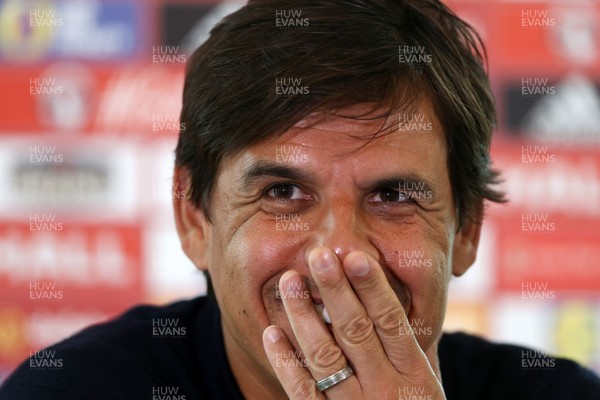 250817 - Wales Football Press Conference - Wales Manager Chris Coleman talks to the media