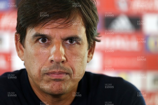 250817 - Wales Football Press Conference - Wales Manager Chris Coleman talks to the media