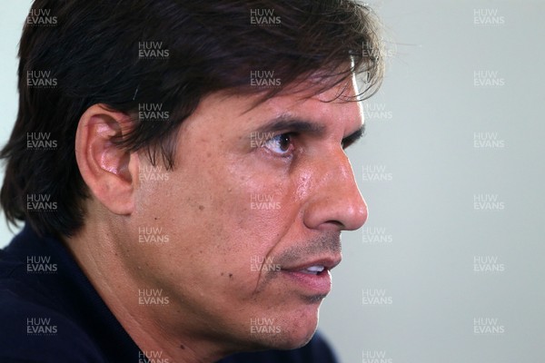 250817 - Wales Football Press Conference - Wales Manager Chris Coleman talks to the media