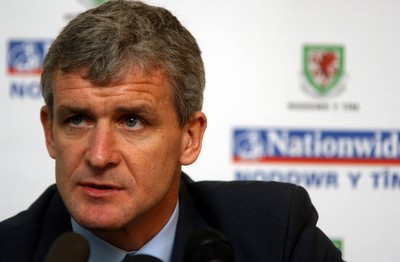 100303 - Wales Football Squad Announcement - Wales soccer manager Mark Hughes announces the squad to play  Azerbaijan in the European Cup qualifiers