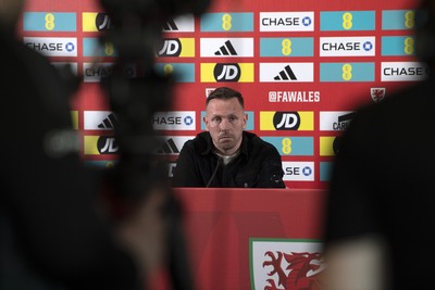 120325 - Wales Football Squad Announcement - Wales Manager Craig Bellamy speaks to the press after he announces his squad for the upcoming World Cup Qualifiers 