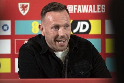 120325 - Wales Football Squad Announcement - Wales Manager Craig Bellamy speaks to the press after he announces his squad for the upcoming World Cup Qualifiers 