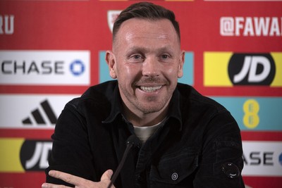 120325 - Wales Football Squad Announcement - Wales Manager Craig Bellamy speaks to the press after he announces his squad for the upcoming World Cup Qualifiers 