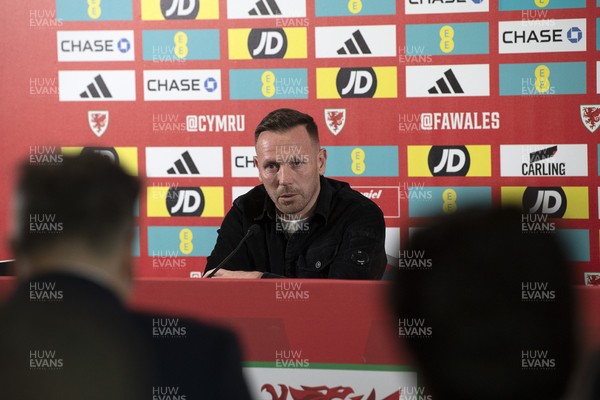 120325 - Wales Football Squad Announcement - Wales Manager Craig Bellamy speaks to the press after he announces his squad for the upcoming World Cup Qualifiers 