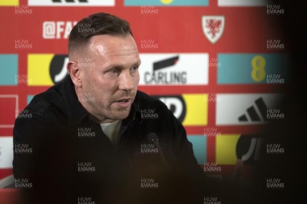 120325 - Wales Football Squad Announcement - Wales Manager Craig Bellamy speaks to the press after he announces his squad for the upcoming World Cup Qualifiers 