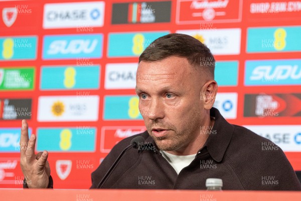 150926 - Wales Football Squad Announcement  - Wales Manager Craig Bellamy announces his squad for the upcoming Nations League campaign