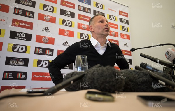 290519 - Wales Football Squad Announcement - Wales football manager Ryan Giggs announces his squad for the Euro 2020 Qualifying matches against Croatia and Hungary at the Wales Millennium Centre