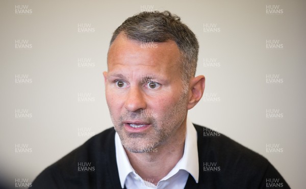 290519 - Wales Football Squad Announcement - Wales football manager Ryan Giggs talks to media after he announces his squad for the Euro 2020 Qualifying matches against Croatia and Hungary at the Wales Millennium Centre