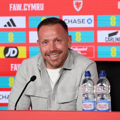 300925 - Wales Football Squad Announcement  - Wales Manager, Craig Bellamy speaks to the press after announcing his squad for the upcoming Friendly match against England and Euro Qualifier match against Belgium