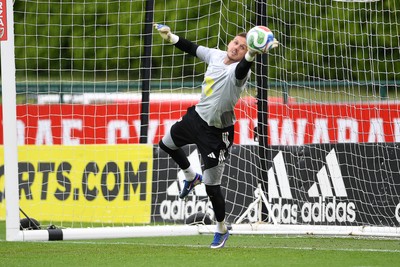 010626 - Danny Ward of Wales during training ahead of their upcoming friendly match against Ghana