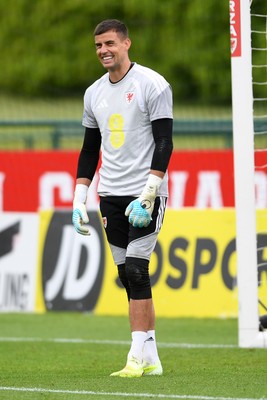 010626 - Karl Darlow of Wales during training ahead of their upcoming friendly match against Ghana