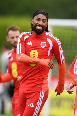 010626 - Sorba Thomas of Wales during training ahead of their upcoming friendly match against Ghana
