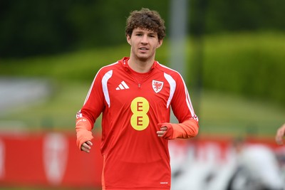 010626 - Lewis Koumas of Wales during training ahead of their upcoming friendly match against Ghana