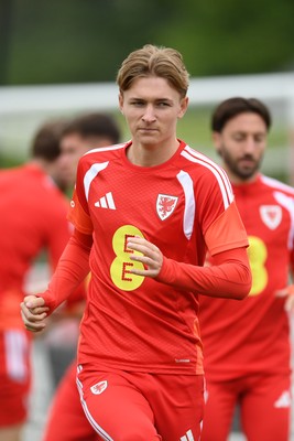 010626 - Ollie Bostock of Wales during training ahead of their upcoming friendly match against Ghana