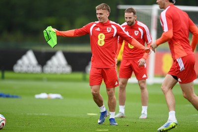 010626 - Isaak Davies of Wales during training ahead of their upcoming friendly match against Ghana