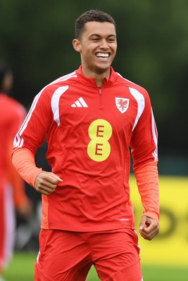 010626 - Brennan Johnson of Wales during training ahead of their upcoming friendly match against Ghana