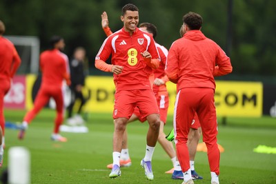 010626 - Brennan Johnson of Wales during training ahead of their upcoming friendly match against Ghana