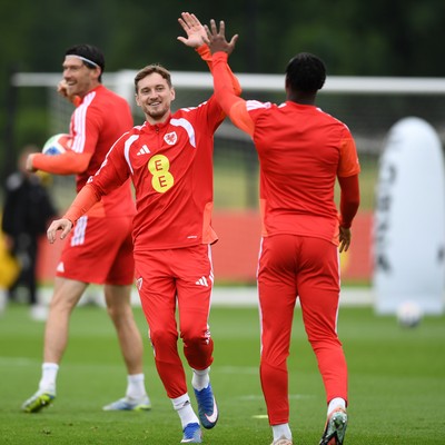 010626 - David Brooks of Wales during training ahead of their upcoming friendly match against Ghana