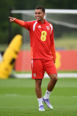 010626 - Brenna Johnson of Wales during training ahead of their upcoming friendly match against Ghana
