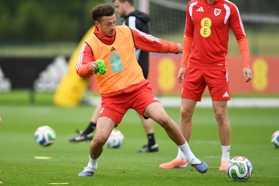 010626 - Jayden Lienou of Wales during training ahead of their upcoming friendly match against Ghana
