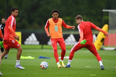 010626 - Jayden Lienou of Wales during training ahead of their upcoming friendly match against Ghana
