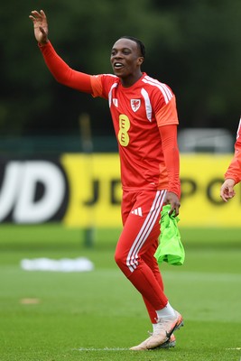 010626 - Ronan Kpakio of Wales during training ahead of their upcoming friendly match against Ghana