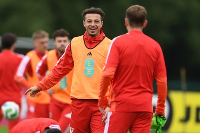 010626 - Ethan Ampadu of Wales during training ahead of their upcoming friendly match against Ghana