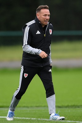 010626 - Wales Manager, Craig Bellamy during training ahead of their upcoming friendly match against Ghana