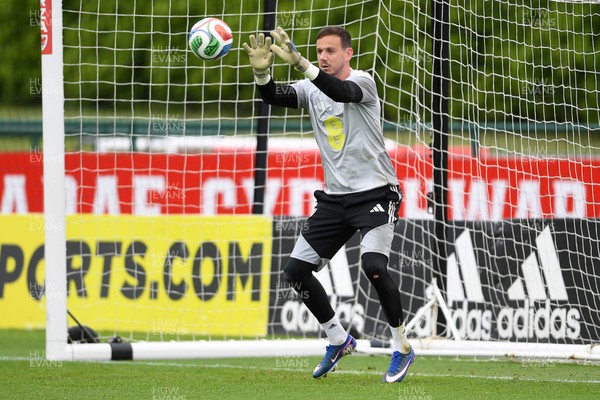 010626 - Danny Ward of Wales during training ahead of their upcoming friendly match against Ghana