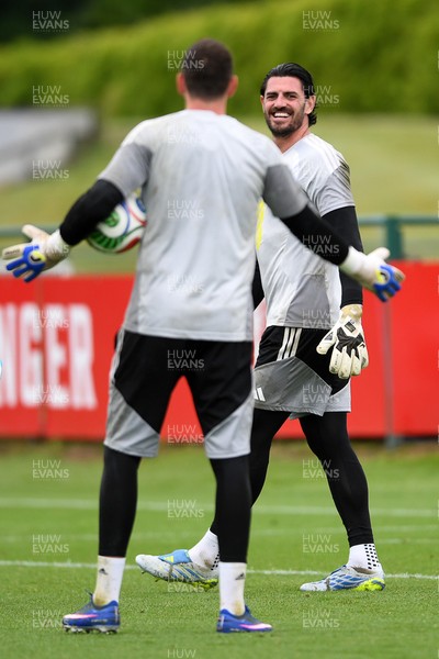 010626 - Tom King of Wales during training ahead of their upcoming friendly match against Ghana