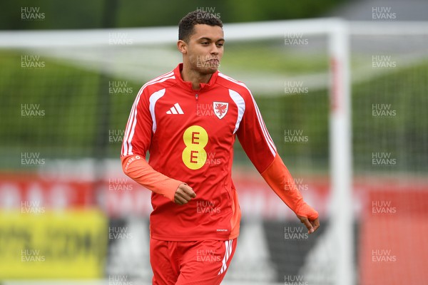 010626 - Brennan Johnson of Wales during training ahead of their upcoming friendly match against Ghana