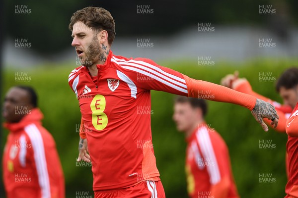 010626 - Joe Rodon of Wales during training ahead of their upcoming friendly match against Ghana