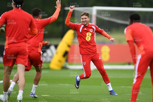 010626 - David Brooks of Wales during training ahead of their upcoming friendly match against Ghana
