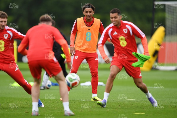 010626 - Jayden Lienou of Wales during training ahead of their upcoming friendly match against Ghana