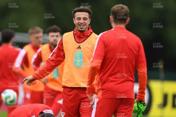 010626 - Ethan Ampadu of Wales during training ahead of their upcoming friendly match against Ghana