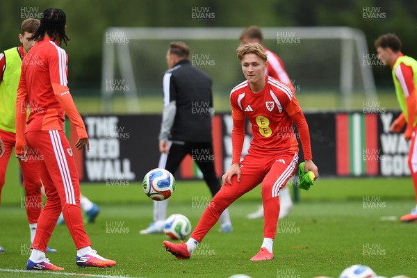 010626 - Ollie Bostock of Wales during training ahead of their upcoming friendly match against Ghana
