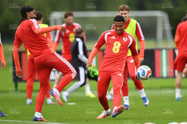 010626 - Kai Andrews of Wales during training ahead of their upcoming friendly match against Ghana