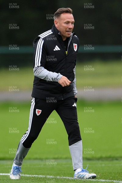 010626 - Wales Manager, Craig Bellamy during training ahead of their upcoming friendly match against Ghana