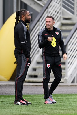 031026 - Wales Football Training - Wales Manager Craig Bellamy during training ahead of their upcoming Nations League match against Denmark