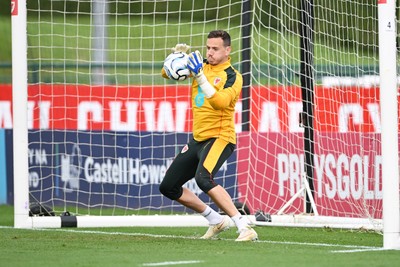 031026 - Wales Football Training - Danny Ward during training ahead of their upcoming Nations League match against Denmark