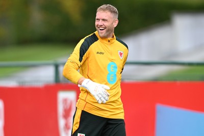 031026 - Wales Football Training - David Cornell during training ahead of their upcoming Nations League match against Denmark
