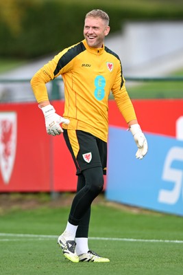 031026 - Wales Football Training - David Cornell during training ahead of their upcoming Nations League match against Denmark