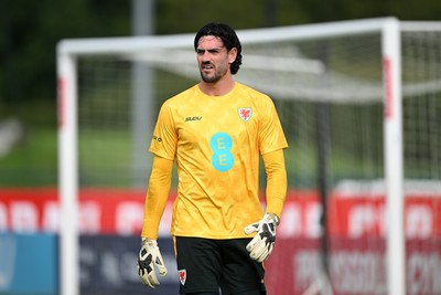 031026 - Wales Football Training - Tom King during training ahead of their upcoming Nations League match against Denmark