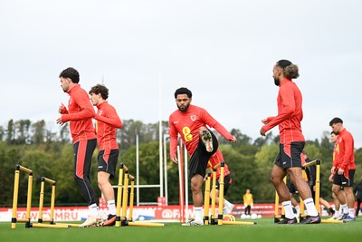 031026 - Wales Football Training - Jay Dasilva during training ahead of their upcoming Nations League match against Denmark