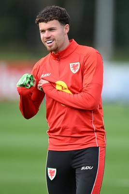 031026 - Wales Football Training - Neco Williams during training ahead of their upcoming Nations League match against Denmark