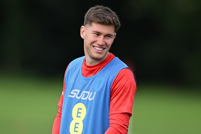 031026 - Wales Football Training - Cameron Congreve during training ahead of their upcoming Nations League match against Denmark