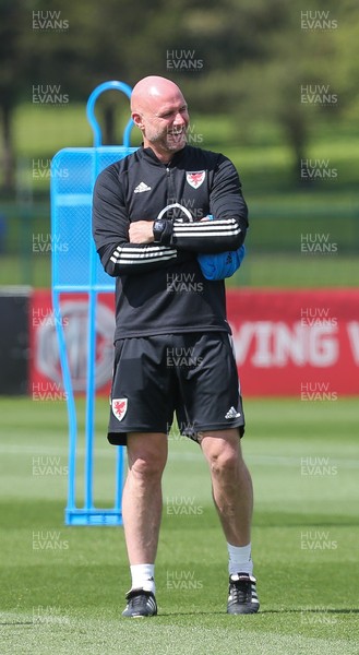 040621 - Wales Football Squad Training Session -  Wales interim manager Robert Page during training session ahead of their friendly match against Albania 